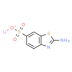 lithium 2-aminobenzothiazole-6-sulphonate structure