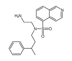 N-(2-aminoethyl)-N-(3-phenylbutyl)isoquinoline-5-sulfonamide结构式