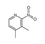 Pyridine,3,4-dimethyl-2-nitro- Structure
