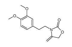 3-[2-(3,4-dimethoxyphenyl)ethyl]-4-methylidene-1,3-oxazolidin-2-one结构式