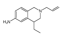 6-Isoquinolinamine,4-ethyl-1,2,3,4-tetrahydro-2-(2-propenyl)-(9CI)结构式