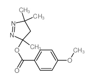 (3,5,5-trimethyl-4H-pyrazol-3-yl) 4-methoxybenzoate结构式