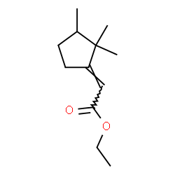 Acetic acid, (2,2,3-trimethylcyclopentylidene)-, ethyl ester (9CI) structure