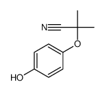 2-(4-hydroxyphenoxy)-2-methylpropanenitrile结构式