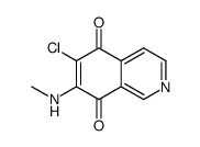 6-chloro-7-(methylamino)isoquinoline-5,8-dione结构式