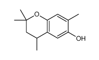 2,2,4,7-tetramethyl-3,4-dihydrochromen-6-ol结构式