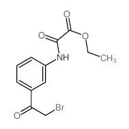 Acetic acid,2-[[3-(2-bromoacetyl)phenyl]amino]-2-oxo-, ethyl ester结构式