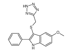 5-Methoxy-2-phenyl-3-[(1H-tetrazol-5-yl)methylthio]-1H-indole picture