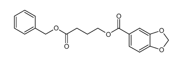 1,3-BENZODIOXOLE-5-CARBOXYLIC ACID, 4-OXO-4-(PHENYLMETHOXY)BUTYL ESTER结构式