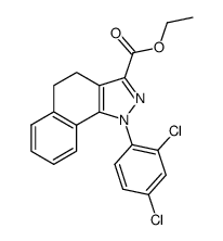 ethyl 1-(2',4'-dichlorophenyl)-4,5-dihydro-1H-benzo[g]indazole-3-carboxylate Structure