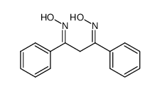 1,3-diphenylpropane-1,3-dioxime Structure