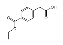 Benzeneacetic acid, 4-(ethoxycarbonyl) Structure