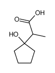 2-(1-hydroxy-cyclopentyl)-propionic acid Structure