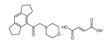 1-(1,2,3,5,6,7-hexahydro-s-indacen-4-yl)-2-morpholin-4-ium-4-ylethanone,(Z)-4-hydroxy-4-oxobut-2-enoate Structure