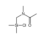 N-[[chloro(dimethyl)silyl]methyl]-N-methylacetamide Structure