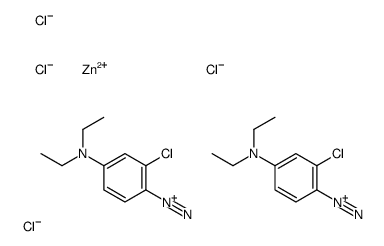 2-chloro-4-diethylamino-benzenediazonium, tetrachlorozinc结构式