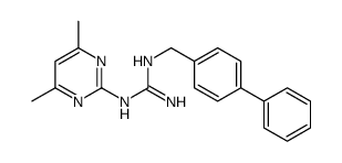 1-(4,6-dimethylpyrimidin-2-yl)-2-[(4-phenylphenyl)methyl]guanidine Structure