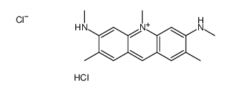 methyl-[2,7,10-trimethyl-6-(methylamino)acridin-10-ium-3-yl]azanium,dichloride结构式