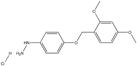 p-(2,4-Dimethoxybenzyloxy)phenylhydrazine hydrochloride Structure