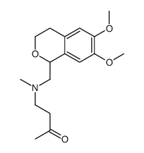 4-[(6,7-dimethoxy-3,4-dihydro-1H-isochromen-1-yl)methyl-methylamino]butan-2-one结构式