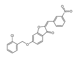 6-[(2-chlorophenyl)methoxy]-2-[(3-nitrophenyl)methylidene]-1-benzofuran-3-one Structure