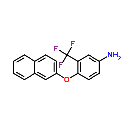 4-(2-Naphthyloxy)-3-(trifluoromethyl)aniline Structure