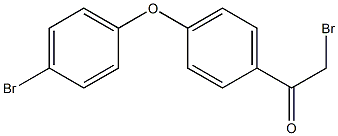 2-Bromo-1-[4-(4-bromo-phenoxy)-phenyl]-ethanone结构式