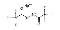 mercury(II) 1,2-bis(2,2,2-trifluoroacetyl)hydrazine-1,2-diide结构式