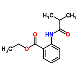 Ethyl 2-(isobutyrylamino)benzoate结构式