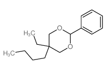 1,3-Dioxane,5-butyl-5-ethyl-2-phenyl-结构式