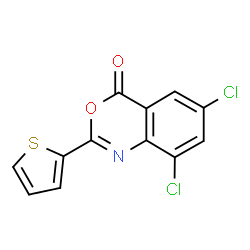 6,8-Dichloro-2-(2-thienyl)-4H-3,1-benzoxazin-4-one structure