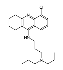 5-Chloro-1,2,3,4-tetrahydro-N-[3-(dipropylamino)propyl]acridin-9-amine结构式