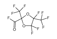 4,4,5-trifluoro-2,5-bis(trifluoromethyl)-1,3-dioxolane-2-carbonyl fluoride结构式
