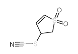 Thiophene, 2,3-dihydro-3-thiocyanato-, 1,1-dioxide Structure