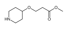 Propanoic acid, 3-(4-piperidinyloxy)-, methyl ester (9CI) Structure