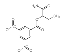 1-carbamoylpropyl 3,5-dinitrobenzoate structure