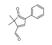 3-formyl-2,2-dimethyl-5-phenyl-2H-pyrrole 1-oxide结构式