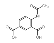 4-acetamidobenzene-1,3-dicarboxylic acid structure