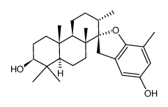 (13S)-14,17-Epoxy-4,4,8-trimethyl-16,24-cyclo-13,17-seco-5α-chola-16,20(22),23-triene-3β,23-diol结构式