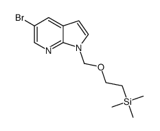5-溴-1-((2-(三甲基甲硅烷基)乙氧基)甲基)-1H-吡咯并[2,3-b]吡啶结构式