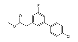 methyl 2-(4'-chloro-5-fluoro-[1,1'-biphenyl]-3-yl)acetate Structure