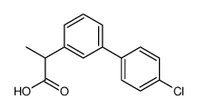 4'-Chloro-alpha-methyl-3-biphenylacetic acid structure