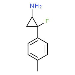 Cyclopropanamine, 2-fluoro-2-(4-methylphenyl)-, (1R,2R)-rel- (9CI)结构式