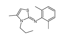 N-(2,6-dimethylphenyl)-4-methyl-3-propyl-1,3-thiazol-2-imine结构式