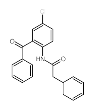 Benzeneacetamide,N-(2-benzoyl-4-chlorophenyl)- Structure