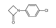 N-(4'-chlorophenyl)-2-azetidinone结构式