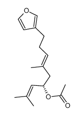 (S,E)-9-(furan-3-yl)-2,6-dimethylnona-2,6-dien-4-yl acetate结构式