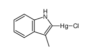 2-[chloromercury(II)]skatole结构式