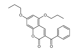 3-benzoyl-5,7-dipropoxychromen-2-one结构式