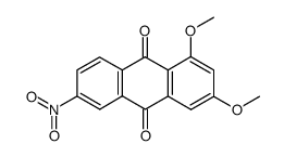 1,3-dimethoxy-6-nitroanthraquinone结构式